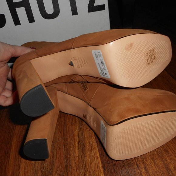 NIB Schutz Platform Nubuck leather boots, 7.5 - Picture 5 of 10